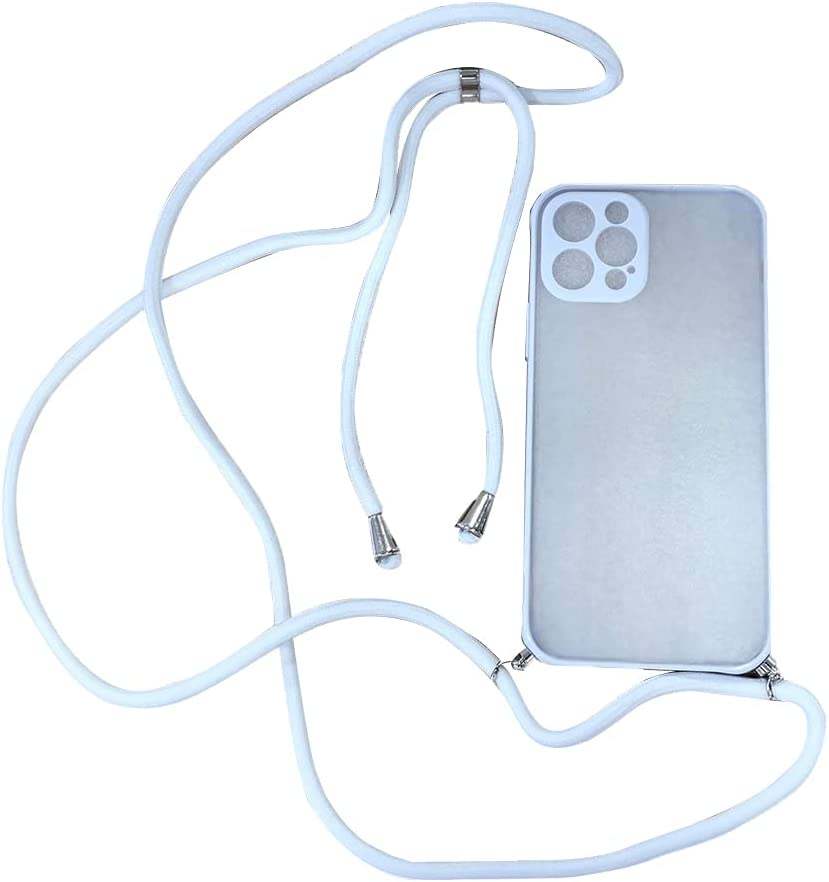 Coque iPhone 12 mini silicone renforcée avec cordons Blanc